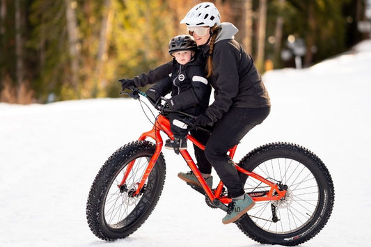 Fat biking with toddlers. How to keep the MTB stoke alive through winter.