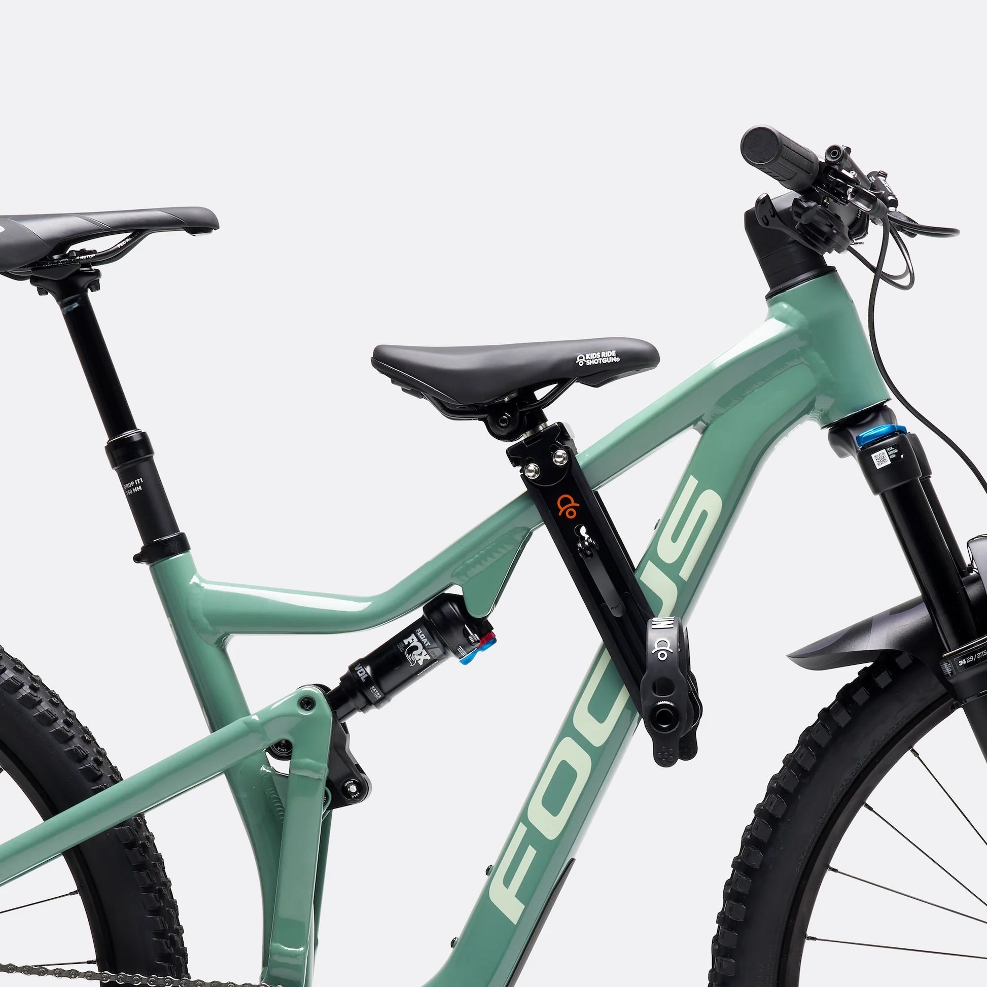 Urban Iki Grey Bike Seat Handlebar Mountain Bike Front Child Seat