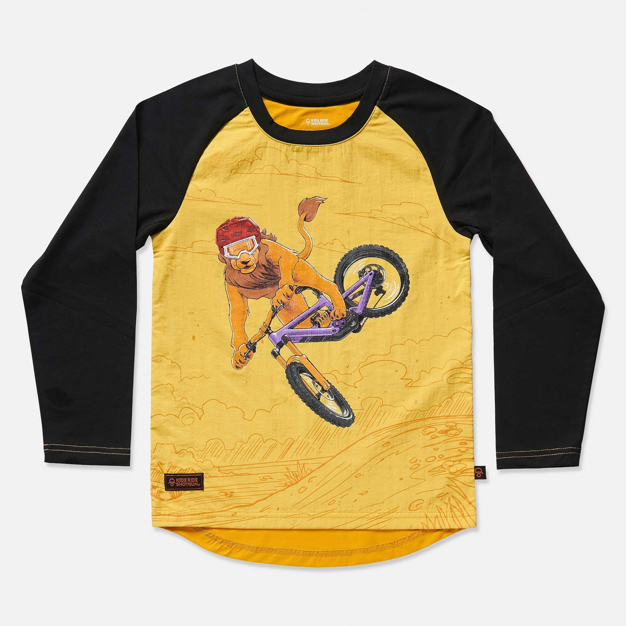 LOOSE LION WINDPROOF KIDS MTB JERSEY – Kids Ride Shotgun USA