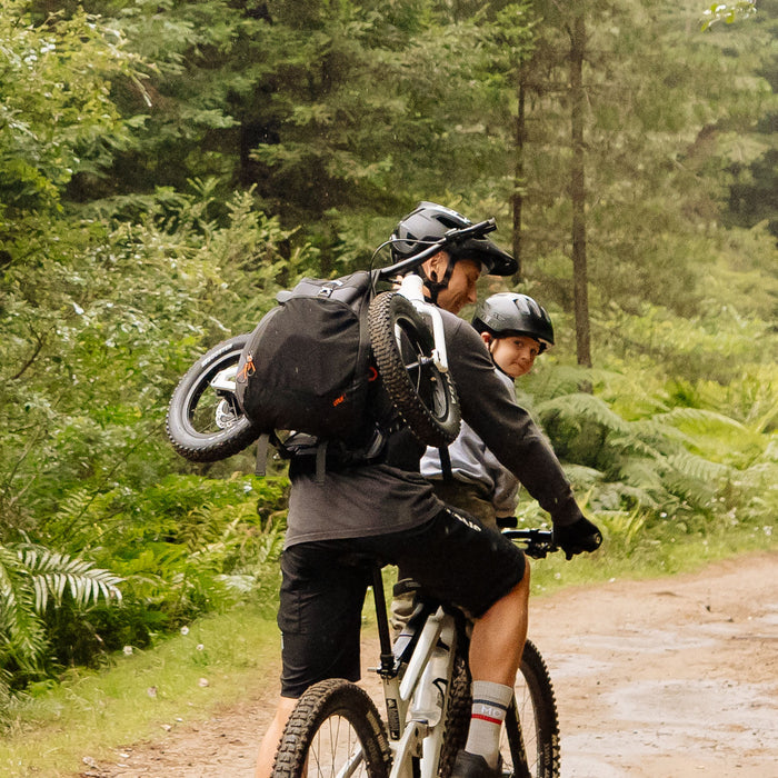 backpack for bike helmet Uplift Balance Bike Backpack: World's First Kids Bike Carrier Bag