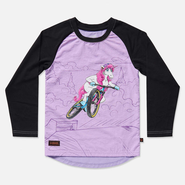 UPSHIFT UNICORN WINDPROOF KIDS MTB JERSEY Kids Ride Shotgun USA